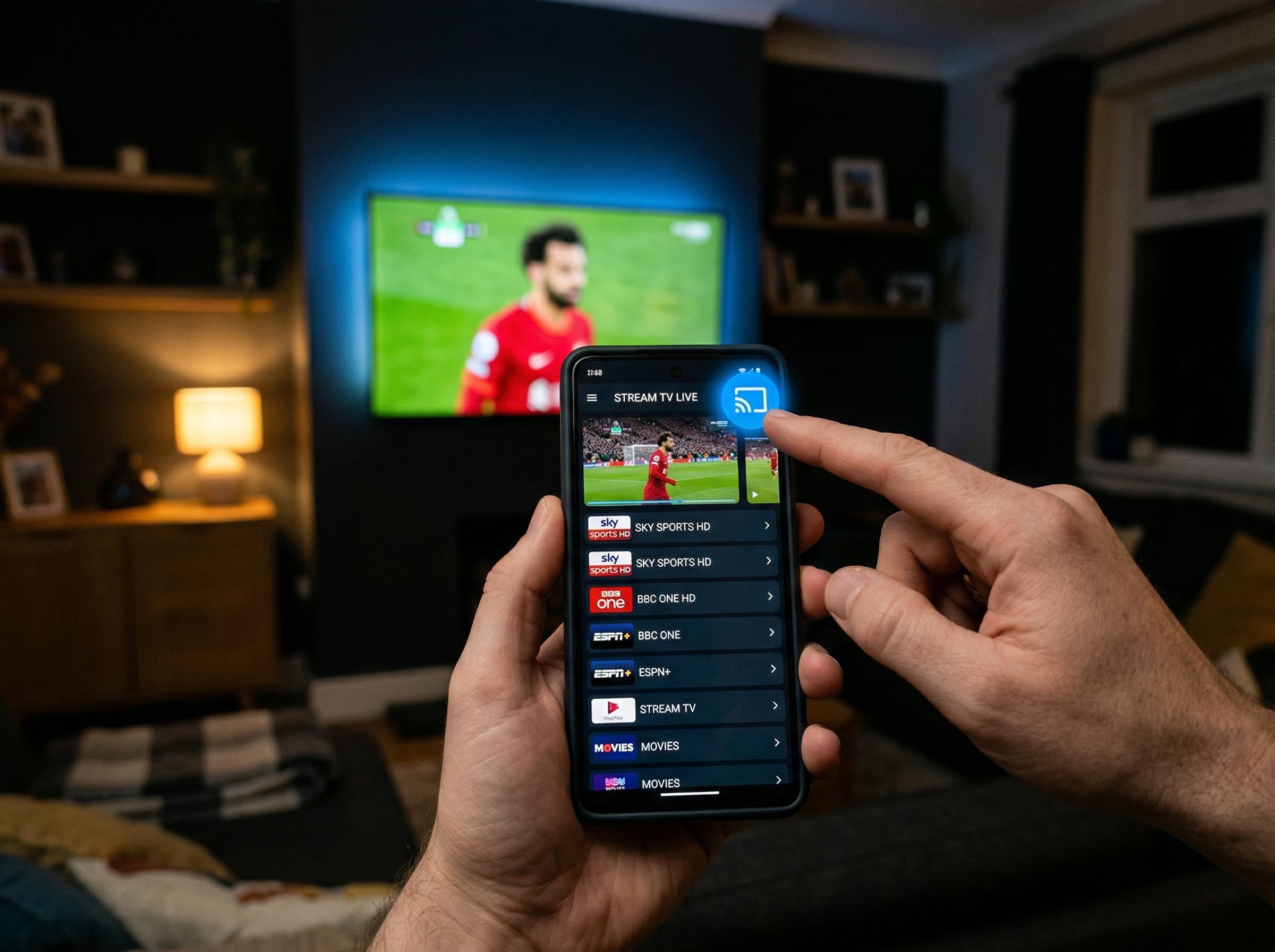 IPTV apps Chromecast casten vanaf smartphone naar tv