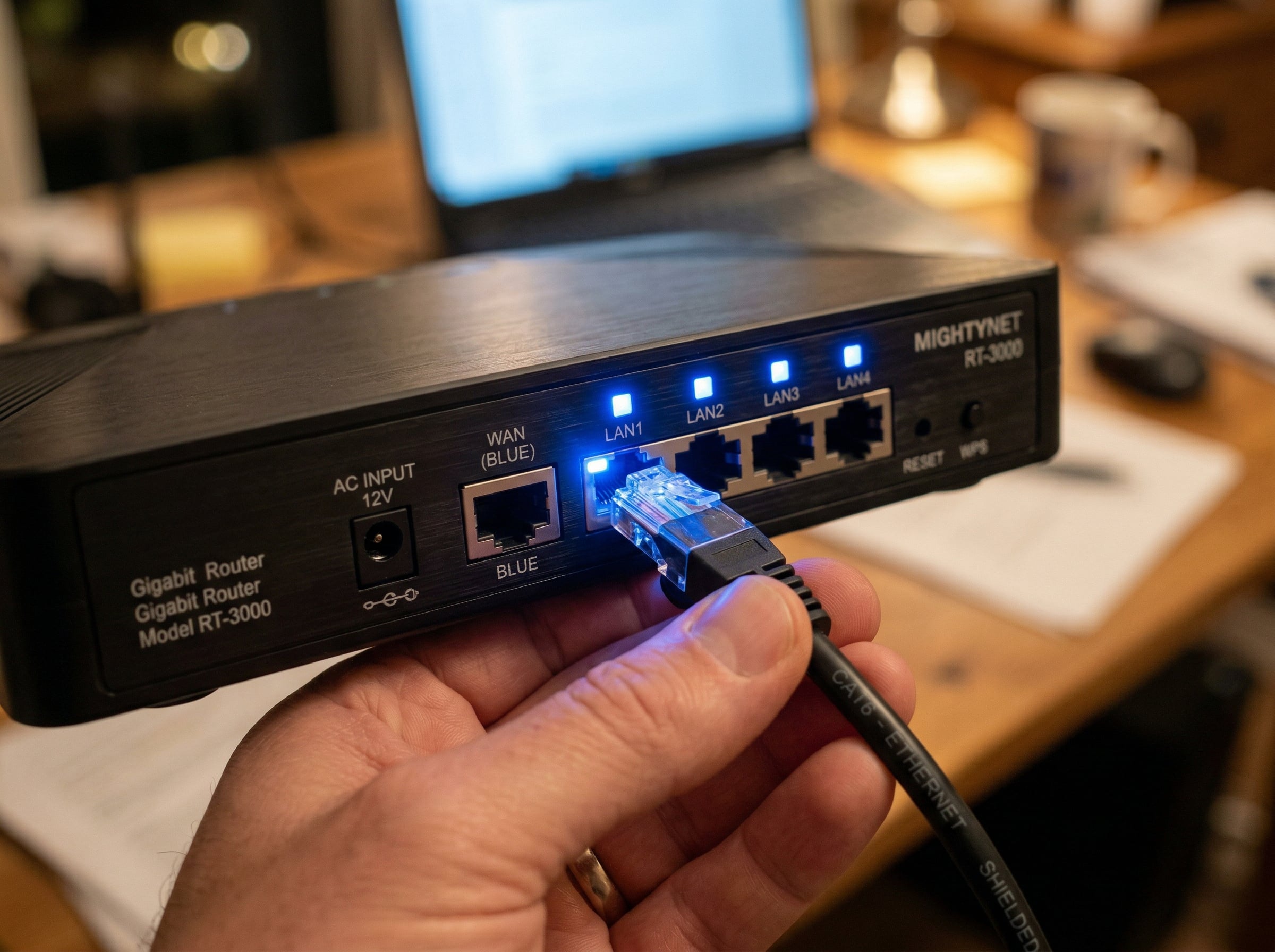 IPTV LAN verbinding - Ethernet kabel aansluiten op router